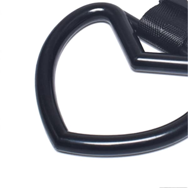Bilhåndtakstropp Hjerteformet Plast Robust Universal Dekorativ Bakre Bumper Advarsel Ring Svart