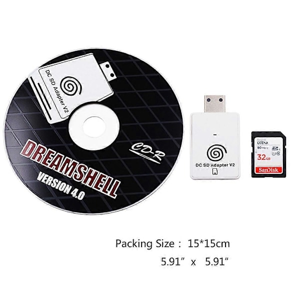 SD/TF Kortlæser til Sega Dreamcast og CD, Dreamshell Oplader Fantastisk Ydeevne