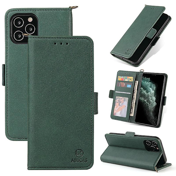 Etui til iPhonePremium PU læder pung etui med kickstand og flip cover
