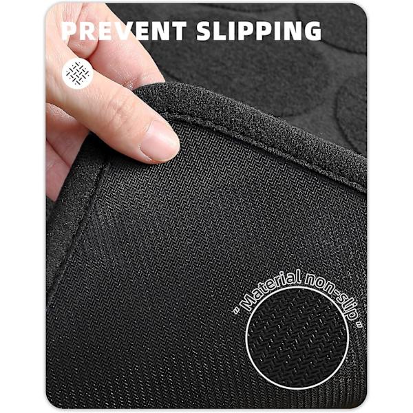 Färg & Geometri Snabbtorkande Tunn Badrumsmatta Passar Under Dörr - Superabsorberande, Halksäker Gummisula, Ej Fällande, Tvättad Svart Badmatta - 16\"x24\" S