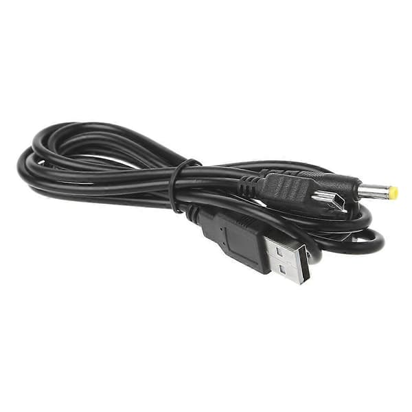 1,2 m / 3,94 ft 2-i-1 USB-datakabel Opladekabel Ledning Velegnet til PSP 2000/3000 Konsol - Sort