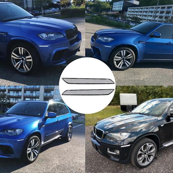 2 stk. Sidemarkerlys 63147187087 Forlygte Reflekterende Lampe til E71/X6/E70/X5M Hvid