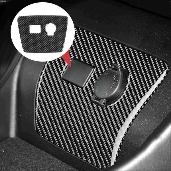 Kulfiber Power Output Knappen Panel Trim Pasform til Prius 2012-2015 Venstrekørsel