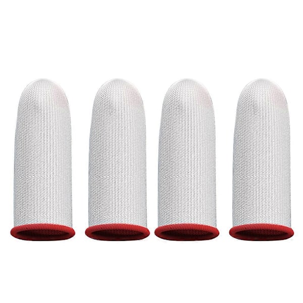 2 Par Gaming Finger Sleeves Ultra-tunna Ledande Silverfiber Finger Cots Halksäkra Andningsbara Spelhandskar för PUBG Mobile Game