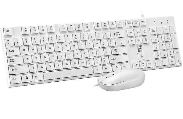 Ultratynd kablet USB tastatur- og musesæt