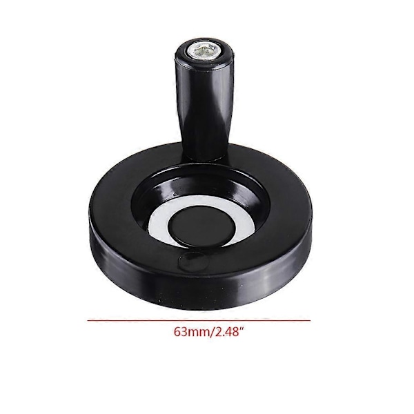 8x63mm Solid Rund Bakelite Skala Fräsgrepp Fräsmaskin Svarv Handhjul CNC Svarv Slip Maskintillbehör