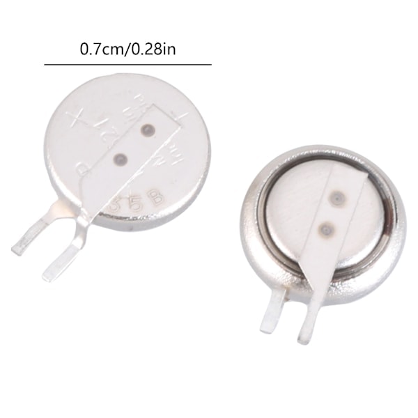 2 stk. for MS621FE FL11E 3V 5.5mAHr oppladbart batteri stor kapasitet