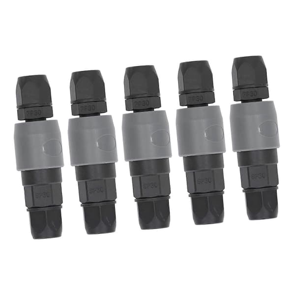 5-pack Pneumatiskt Snabbkoppling C-typ Självlåsande Luftkompressor Slangkoppling Plug Socket (SP+PP30)