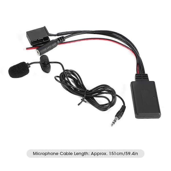 AUXIN Audiokabeladapter Bilstereo Bluetooth Mikrofon Passer til Opel CD30 CDC40 CD70 DVD90