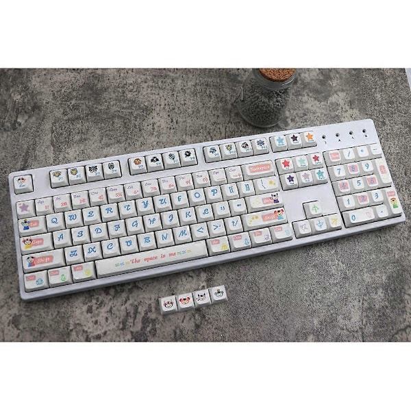 Keycaps 108 PBT Constellation Keycaps XDA Profil Full Set Tangentbordsknappar DyeSubbed Caps för Gaming Mekaniskt Tangentbord