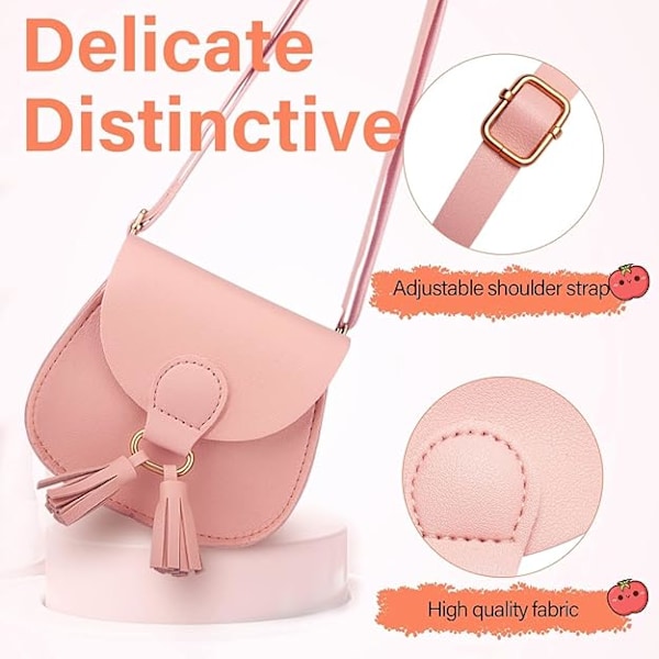 Liten Jente Småbarn Lommebok med Dusk Mini Skulderveske Mini Søt Lommebok Crossbody Veske En Skulder Messenger Veske Gave