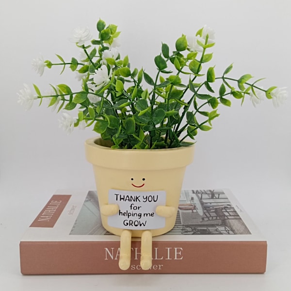 Mini Tack-Blomkruka Tack Liten Blomkruka Kaktus Sukkulenter Växtkruka Hem Kontor Skrivbordsdekoration