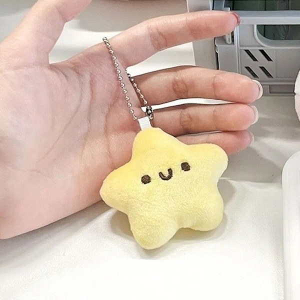 Nukke-riipus Tähti Pehmolelu PP-Puuvilla Täyte Pehmeä Piipaava Nukke Avaimenperä Reppu Laukku Charm Lapsille