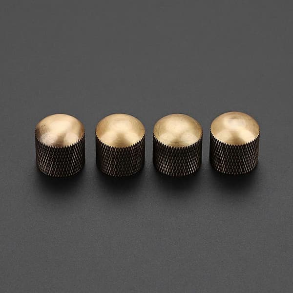 4 stk. Metal Dome Top Knapper Potentiometer Knapper Elektrisk Guitar Bas Dele