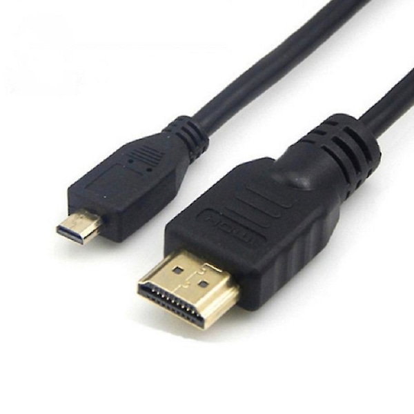 1,5 m Micro Micro HDMI til HDMI Standard Version 1.4 Mobiltelefon Mirco HDMI til HDMI Adapterkabel