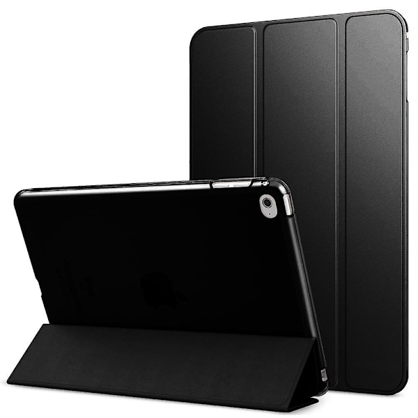 4 - Slim Lightweight Smart Case Stand Cover With Translucent Matte Back Protector  With Auto Wake/sleep-black