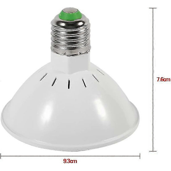 Kasvuvalon lamppu vuodelle 2024 - 200 LED:n kasvuvalon lamppu 24W E27 Kukkien kasvuvalon lamppu Sisätilojen kasvien kasvuvalo