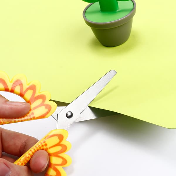 Blomstersaxar, konstblomssaxar, barnsaxar, DIY-hantverkssaxar, söta saxar för studenter B