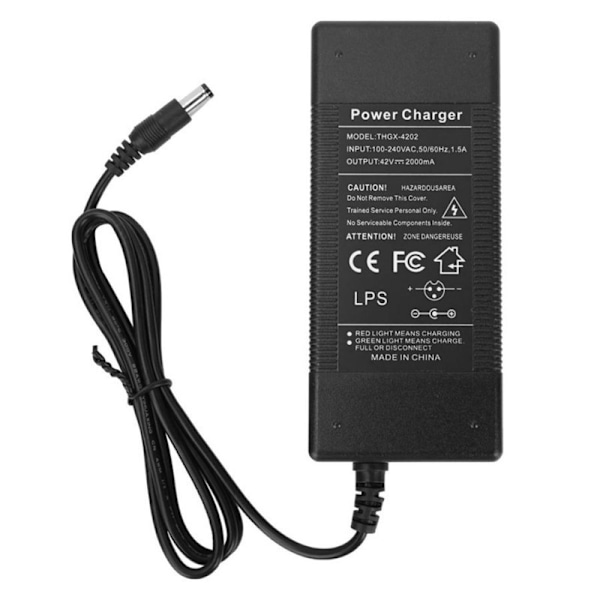 8 tommers KUGOO ETWOW elektrisk sparkesykkel 42V2A1.5A lader strømadapter 2.2mmDC hode