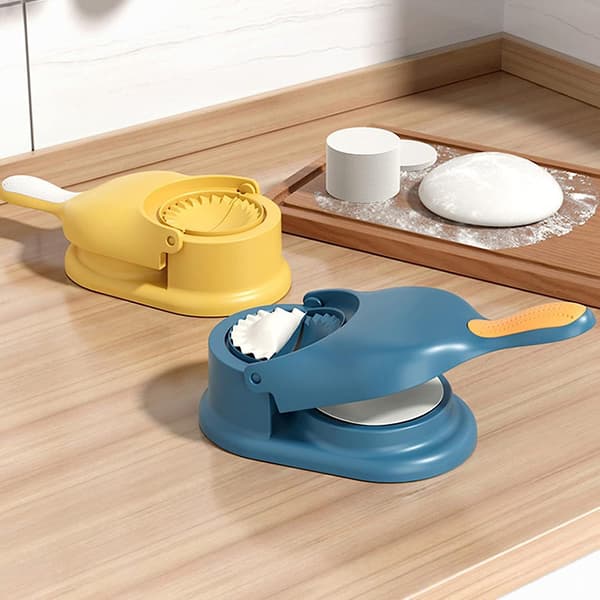 2 i 1 Dumpling Maker, Kjøkken Dumpling Making Tool, Dumpling Mould Print, Dumpling Skin Maker Dumpling Moulds