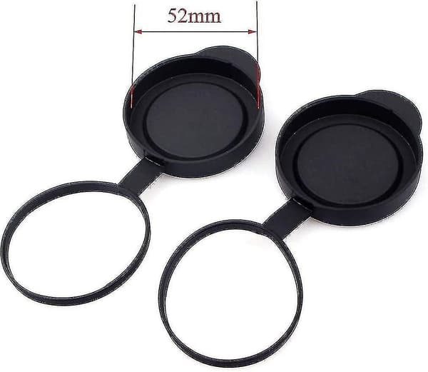 2 stk., beskyttende gummi objektivdæksler til kikkert, passer til 42 mm objektiv