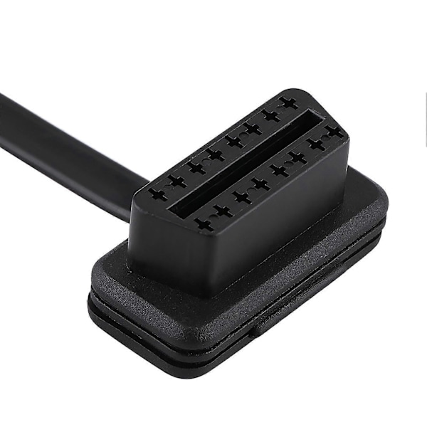 Bil Auto 16-polig Han till Hona OBD2 Förlängningskabel Diagnostisk Adapter 30cm/12 tum Längd
