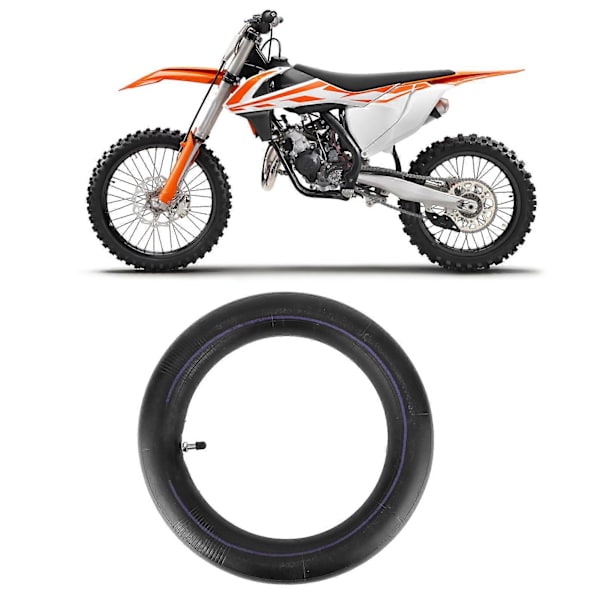 2.5?10 tommer Gummi Indertube Udskiftningstilbehør Passer til Yamaha PW50 TTR50