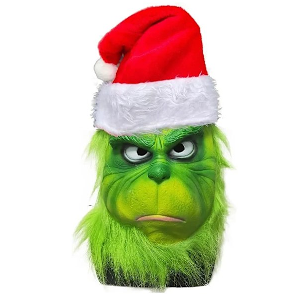 Joulupukki-naamio ja -hanskat, Geek Steal Halloween Cosplay Grinch ja hanskat