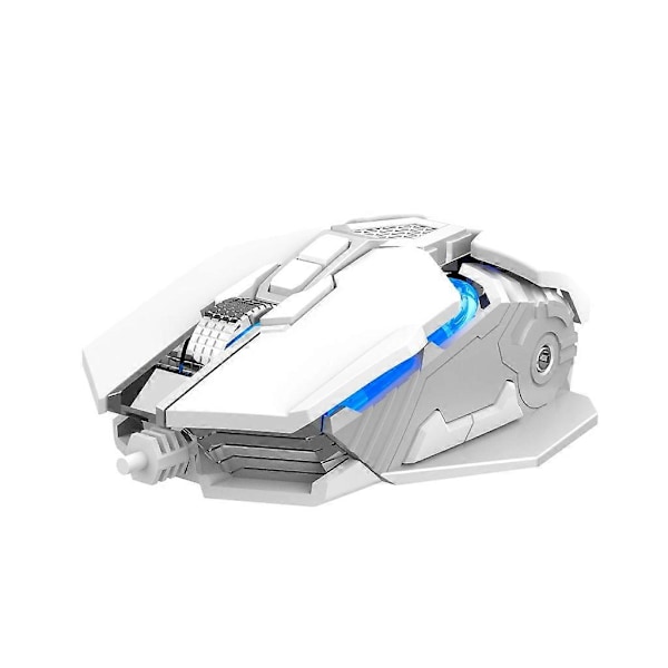 USB Spillmus 9 Knapper Makroprogrammering RGB Mykt Lys 6400DPI Justerbar