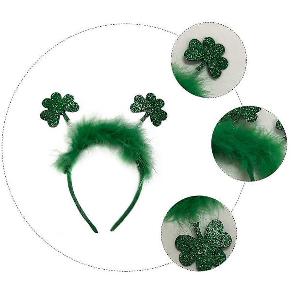 2 stk Kreative Hodeplagg Satin St. Patricks Day Tematisk Hår Karneval Hodeplagg