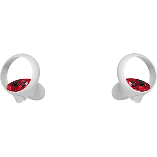 Klistremerker for Oculus Quest 2, Oculus Quest 2 VR-headset & kontroller, Oculus Quest 2 klistremerker, søte klistremerker for beskyttelse av tilbehør (rød)