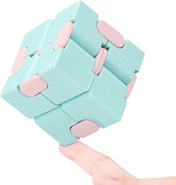 Infinity Cube Fidget Legetøj Stressreducerende Fidget Spil (macaron Blå)