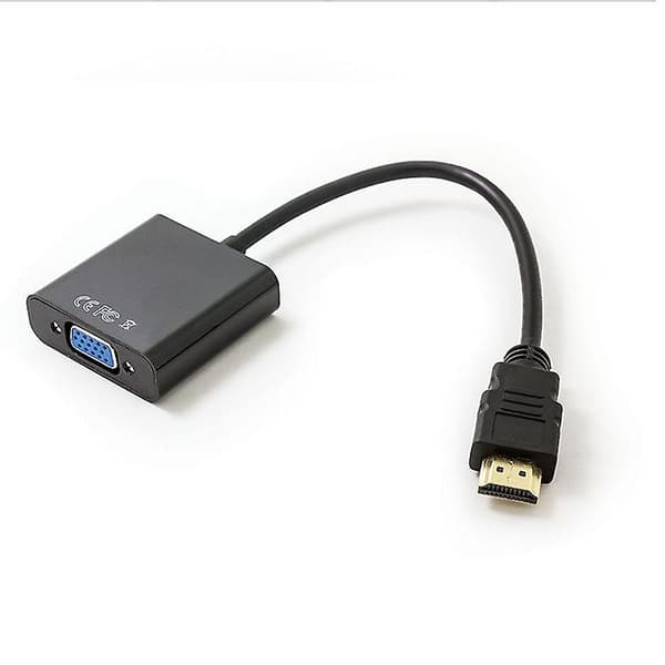 Nettverks-dekoder koblet til projektor skjerm HDMI til VGA buss HD-konverter 2-pakning