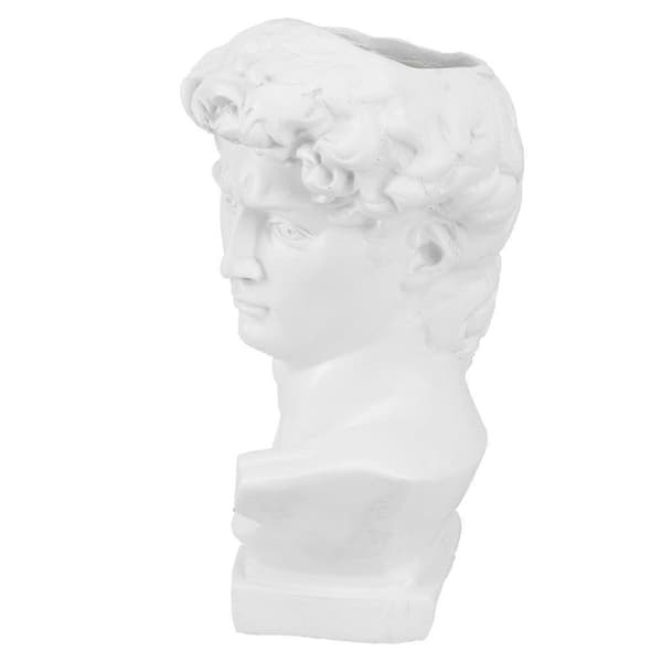 Gresk Statue Penneholder Gresk Stil Statue David Statue Blomster Vase Sminkebørster Holder