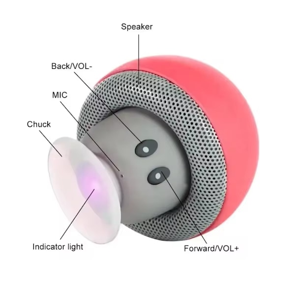 Luova kannettava Bluetooth-kaiutin mini-imu-älypuhelimen sienimäinen subwoofer rajat ylittävä lasten lahja