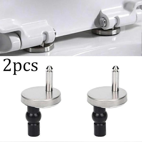 2x Toiletklap Hængsler Top Lukning Blød Udløsning Hurtig Montering Heavy Duty Hængsel Par Hængsel Skrue Toilet Tilbehør Hardware