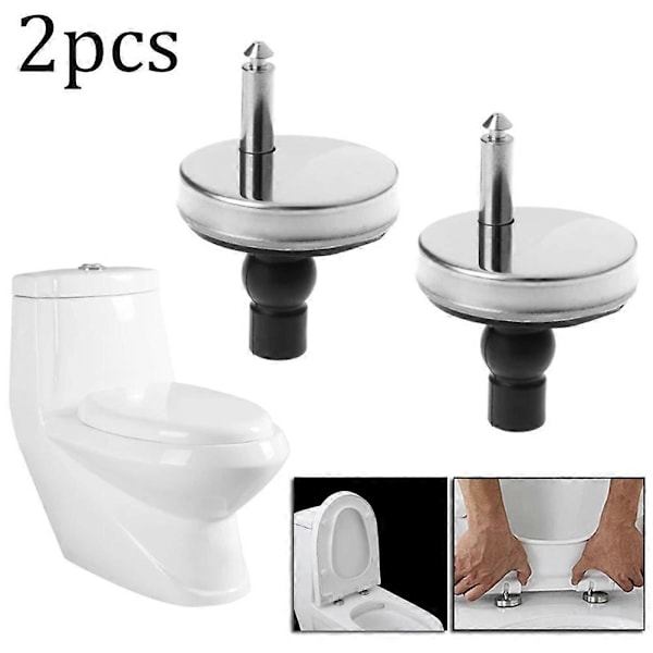2x Toiletklap Hængsler Top Lukning Blød Udløsning Hurtig Montering Heavy Duty Hængsel Par Hængsel Skrue Toilet Tilbehør Hardware