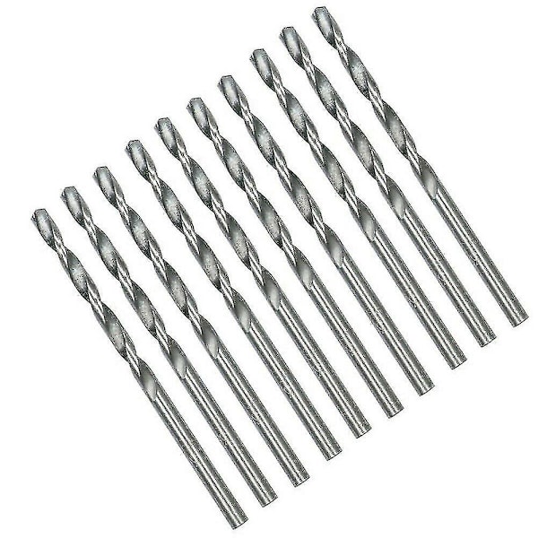 Mini HSS-borr 0,5 mm-2 mm Rak skaft Spiralborr Set Verktyg, (silver)(40 st)