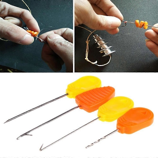 Baiting Needle Tool (Set om 4) - Grova Karp Havfiske Nötter Boilie Nålar Borr Snöre Nål, Baiting Nål