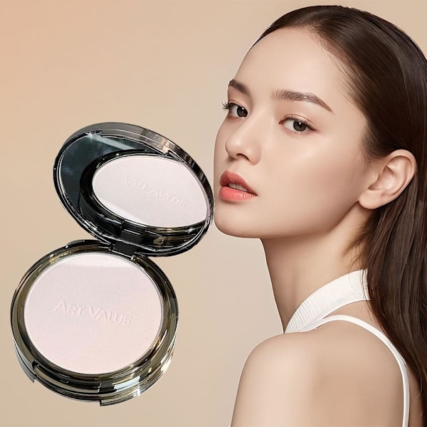 ArtValue Matt Mjukgörande Pressat Puder Slät Vattentät Makeup 1# Transparent Vit One Size 1# Transparent White