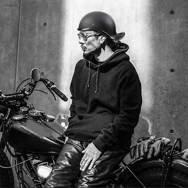 Baseball-lippis kypärä Moottoripyörä Vintage kypärät Kesä Avokasvoinen Scooter Cruiser Chopper M