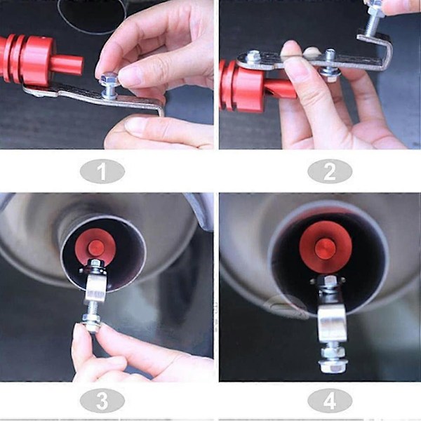 Turbo Sound Simulator Whistle Extern Modifierad Avgassystem Turbo Dämpare Blow Off Ventil Whistle Pipe Sound Simulator Whistle