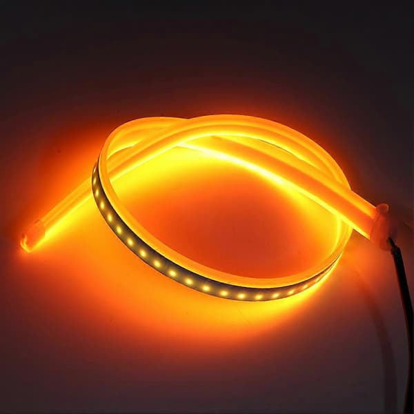 2 stk LED Dagkørelys Sekventiel Fleksibel Blinklys Strimmel 60cm / 23.6in