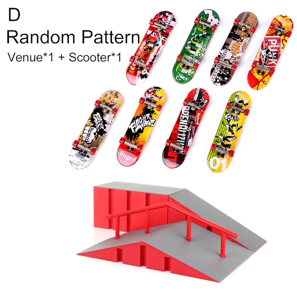 Børne Professionel Mini Fingerboard Skateboard Skatepark Træningsprops Legetøjs Sæt