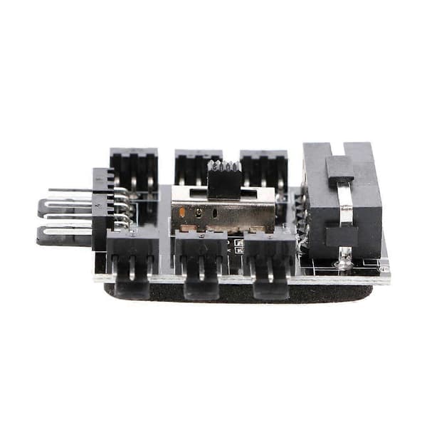 IDE Molex 1 till 8-vägs Splitter 3-polig 12V Strömfläktuttag Hub PCB-adapter
