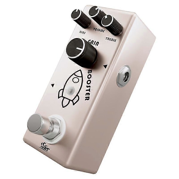 Booster Effektpedal Analog Boost för Elgitarr Bas True Bypass