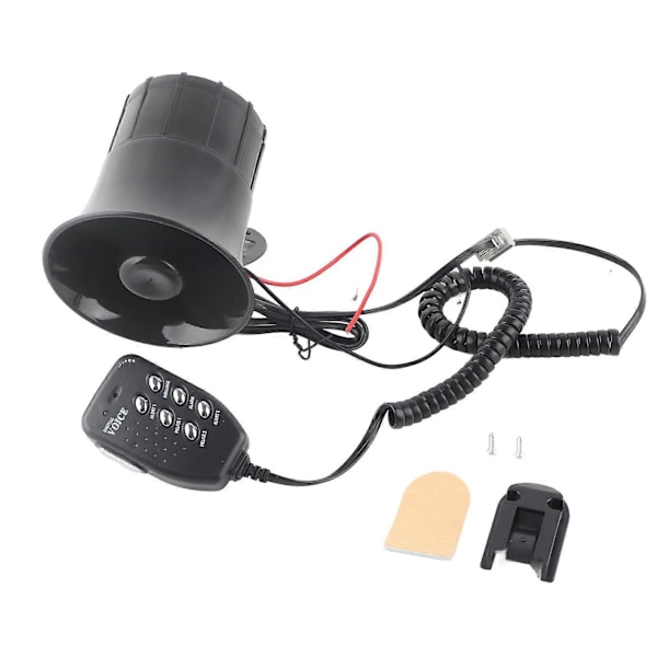 50W 120dB Bilhorn med 6 Lyd, Nødblinkalarm Sirene Universal for 12V Bil Brannvesen