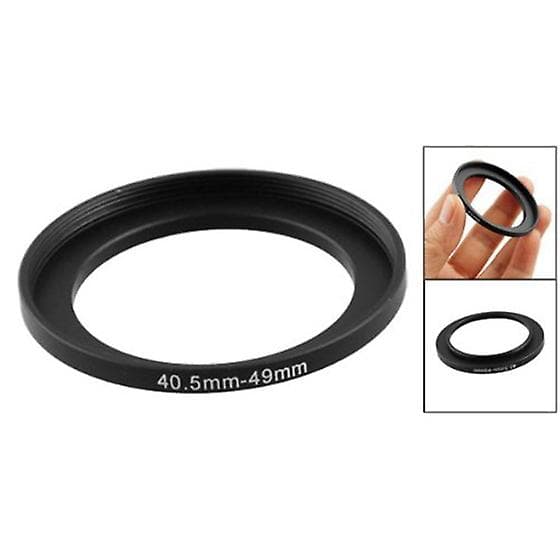 Erstatningsadapterring for kamerafilter i metall, 40,5 mm-49 mm