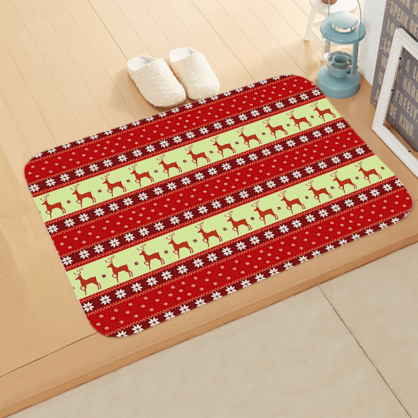 Christmas mats, Christmas reindeer mats, bedroom, bathroom, home absorbent and non slip floor mats -50x80cm