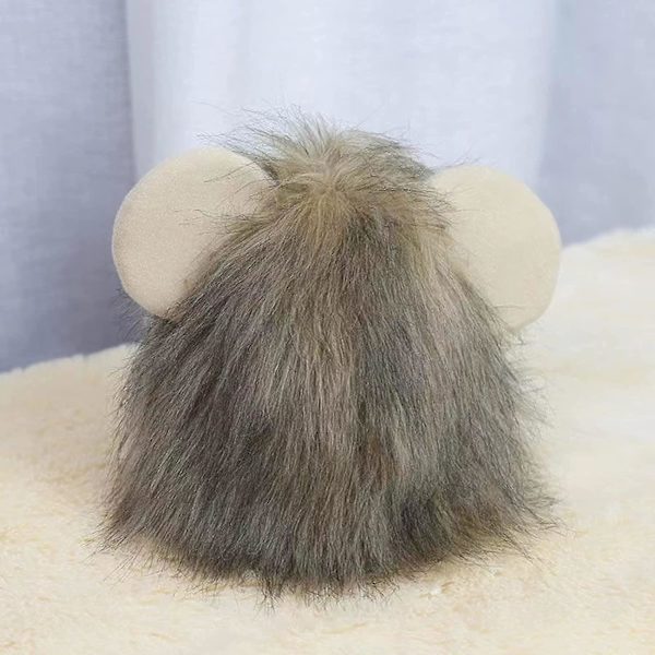 Morsom Kjæledyrkostyme For Katt Og Små Hunder Kattkostyme Hatt Hodeplagg Cosplay Kle Opp Kjæledyrkostyme Løve Parykk For Løvemane Hatt For Kattunger Valper Hunder Justerbar